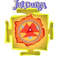 Durga Puja Yoga Sticker