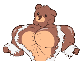 Weight Lifter Gym Sticker by BEARISH