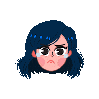 Sad Girl Sticker