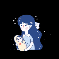 ZiYan_99 baby tired mom sleepy GIF