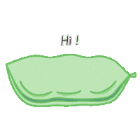 Pea Hello Sticker