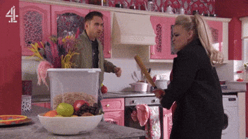 Angry Kitchen GIF by Hollyoaks