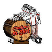 Wine Monkey Sticker by Zhot Shop