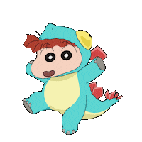 Shinchan 恐竜 Sticker by 映画クレヨンしんちゃん オラたちの恐竜日記