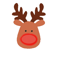 Christmas Deer Sticker