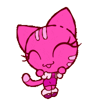 EggbugStudio dance cat kawaii kwaii Sticker