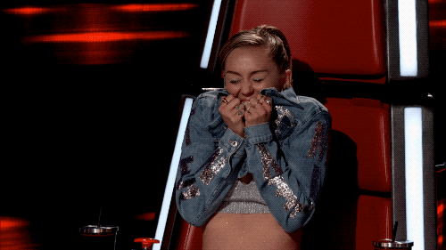 Excited Miley Cyrus GIF by NBC