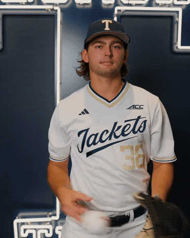 Georgia Tech Baseball GIF by Georgia Tech Yellow Jackets