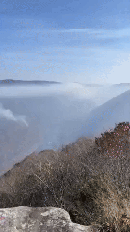 Forest Fire Smoke Blankets West Virginia Park as Drought Conditions Persist