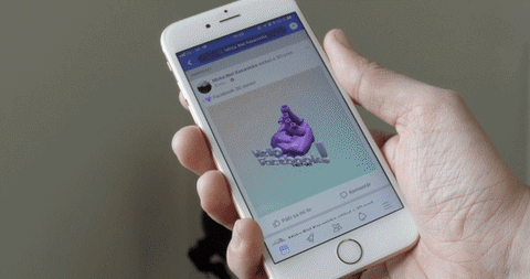 3d facebook GIF by vectary