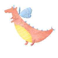 lauboratorium dragon jumping butterfly happyness Sticker