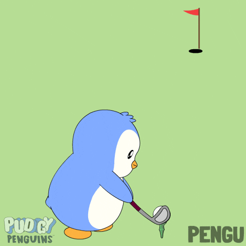 Golfing Hole In One GIF by Pudgy Penguins