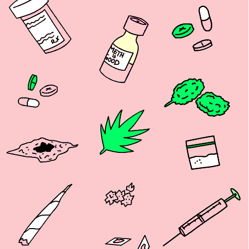weed drugs pills heroin GIF