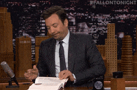 fallontonight school confused thinking book GIF