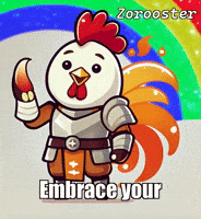 Rainbow Pride GIF by Zorooster