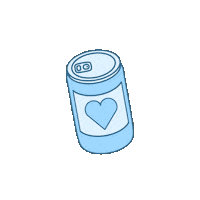 Light Blue Heart Sticker