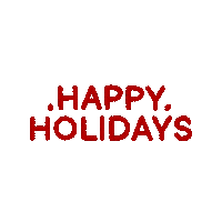 Merry Christmas Hearts Sticker