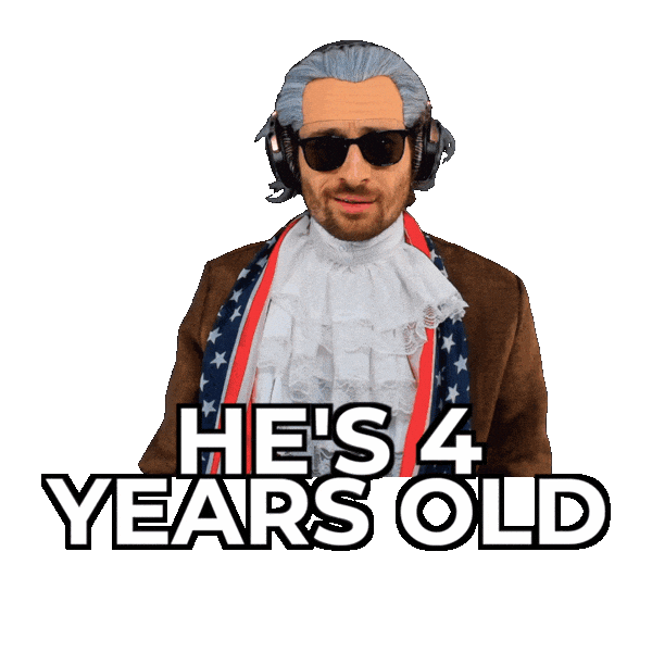 4 Years Old Sticker