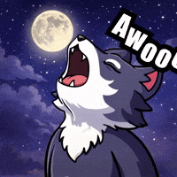 Yell Howling Wolf GIF by Apex Wolf Pack