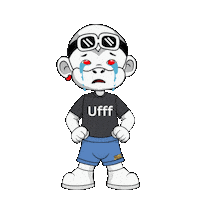Uf White Monkey Sticker by Zhot