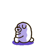 Sad Dog Sticker by takadabear