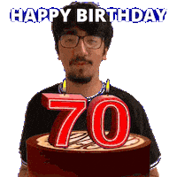 70 Years Old Sticker