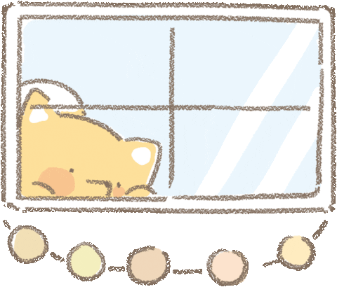 Illustration Fox Sticker by mini Hana