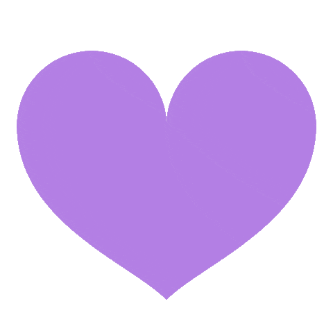 Purple Hearts Corazon Sticker