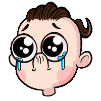 Sad Cry Sticker