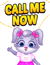 Calling Call Me Sticker by Lucas and Friends by RV AppStudios