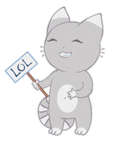 merurid cat cute lol laughter Sticker