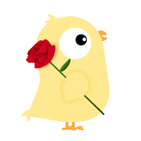 Rose Chicken Sticker by Kurczatko