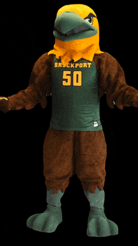 brockport flex mascot flexing suny GIF