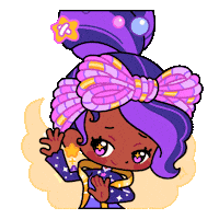 SparklesMagicalMarket ok okay gold purple Sticker