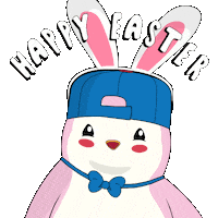 Happy Easter Bunny Sticker by Pudgy Penguins