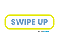 mojipower swipe up mojipower Sticker
