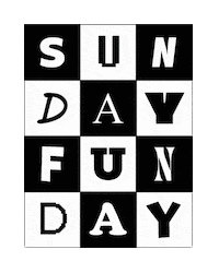 Happy Sunday Weekend Sticker by Paula Baines
