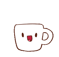 Happy Green Tea Sticker by Cat's Cafe Comics