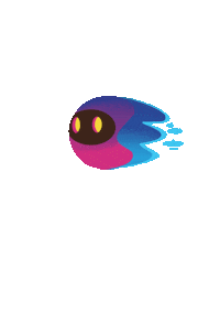 DFINITY logo pink blue crypto Sticker
