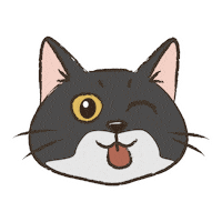 Cartoon Cat Sticker