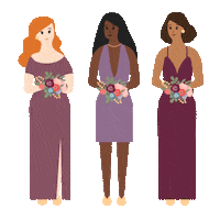 Wedding Bridesmaids Sticker by David's Bridal
