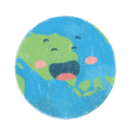 Happy World Sticker