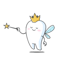 Redeodontobr magic feliz teeth dentist Sticker