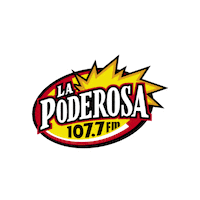 LaPoderosa logo radio musica explosion Sticker