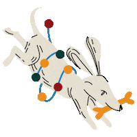 Dog Christmas Sticker by wearmedicine