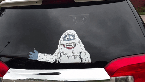 snow monster snowman GIF by WiperTags
