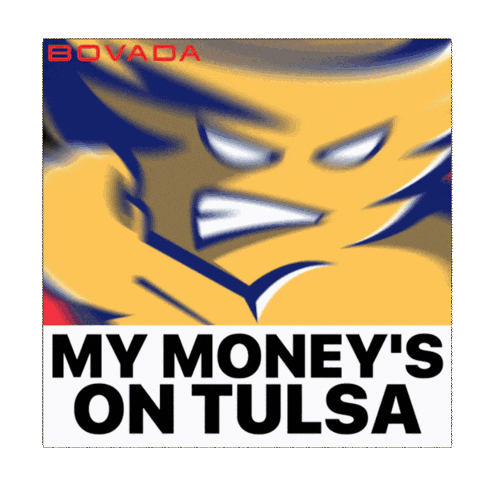 Tulsa Golden Hurricane Tu Sticker by Bovada