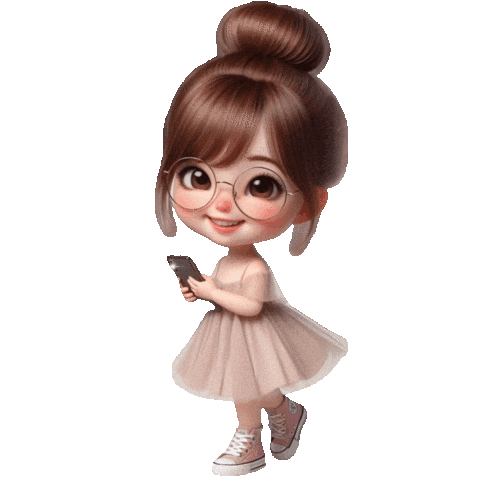 Elistorycriativo Menina Sticker
