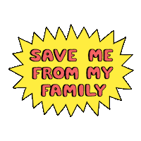 Family Thanksgiving Sticker by Sean Solomon