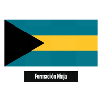 The Bahamas Flag Sticker by Formación Ninja